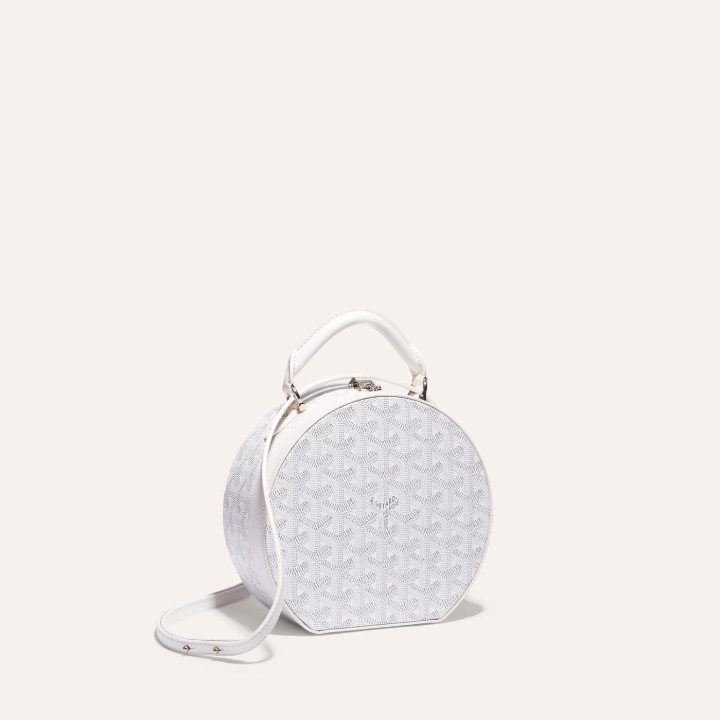Goyard The Alto Hatbox Trunk Bag White - Image 1